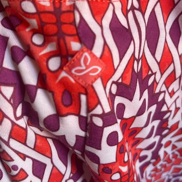 Prana Halter Dress, Purple & Orange Geometric Print, Women's XS - Picture 5 of 6